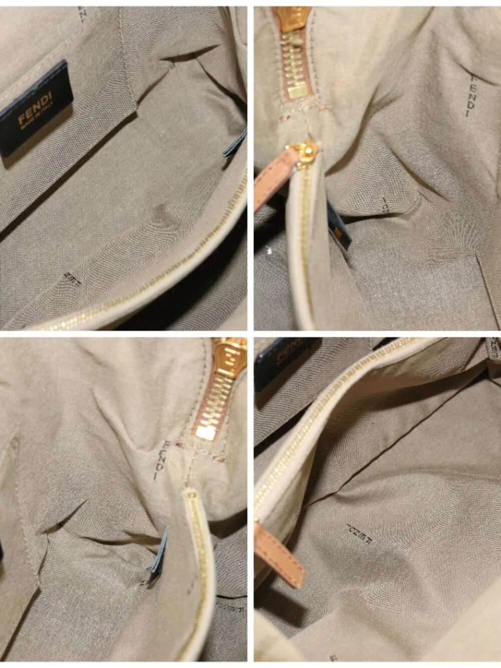 FENDI Hand Bag Canvas 2way Beige - Picture 15 of 16